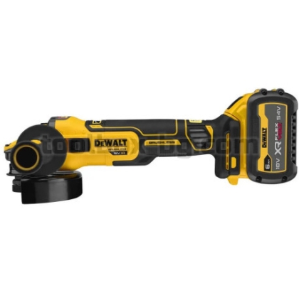 Акумулаторен Ъглошлайф Dewalt DCG409T1 18 V, 1 Батерия FLEXVOLT 6 Ah, Куфар