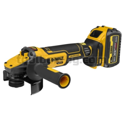 Акумулаторен Ъглошлайф Dewalt DCG409T1 18 V, 1 Батерия FLEXVOLT 6 Ah, Куфар