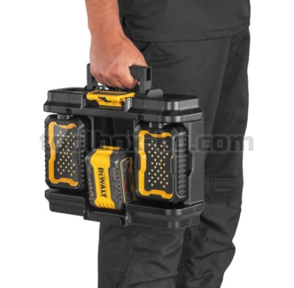 Куфар за Инструменти с Акумулаторни Фенери Dewalt DWST08061-1, 18 V/54 V, 4000 lm