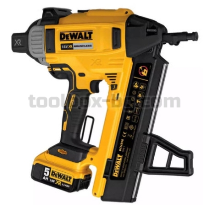 Акумулаторен Пистолет за Коване на Пирони в Бетон  Dewalt DCN890P2 18 V, 2 Батерии по 5 Ач 13-57 мм + КУФАР + Зарядно У_во.