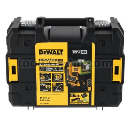 Лазерен Нивелир Dewalt DCLE34035D1, 18 V, XR®, 3 x 360°, Зелен, с Дистанционно и Аксесоари + Куфар