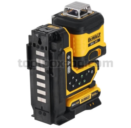 Лазерен Нивелир Dewalt DCLE34035D1, 18 V, XR®, 3 x 360°, Зелен, с Дистанционно и Аксесоари + Куфар