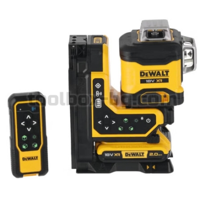 Лазерен Нивелир Dewalt DCLE34035D1, 18 V, XR®, 3 x 360°, Зелен, с Дистанционно и Аксесоари + Куфар