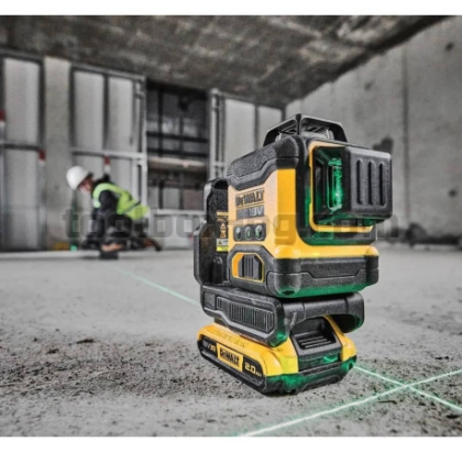 Лазерен Нивелир 360 Градуса Зелен Dewalt DCLE34031N 18 V Без Батерия и Зарядно У-во.