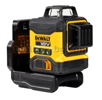 Лазерен Нивелир 360 Градуса Зелен Dewalt DCLE34031N 18 V Без Батерия и Зарядно У-во.