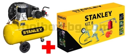 Компресор STANLEY 100 л. 9045671 Stanley Комплект  8 Части за Компресор