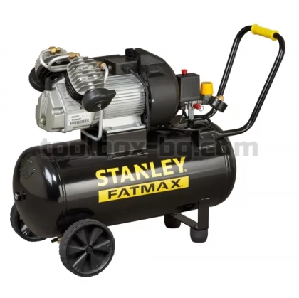 Компресор STANLEY 50 л с Две Глави + 9045671 Stanley 8 части за компресор