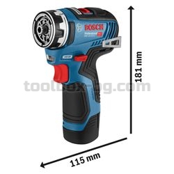 Акумулаторен винтоверт Bosch GSR 12V-35 FC с вложка, без приставки, в картонена кутия