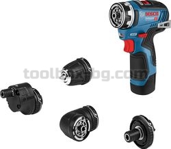 Акумулаторен винтоверт Bosch GSR 12V-35 FC Solo + патронник GFA + Куфар L-Boxx 102