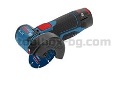 Акумулаторен ъглошлайф Bosch GWS 12V-76 с 2 x 3.0Ah батерии + зарядно устройство в Куфар L-BOXX 