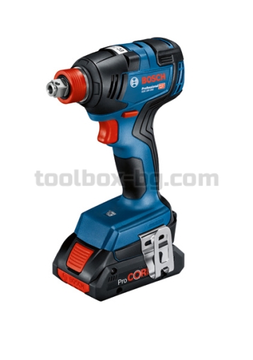 Акумулаторен ударен гайковерт Bosch GDX 18V-200, Без батерия и зарядно устройство в Куфар L-BOXX