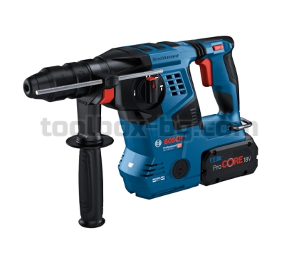 Акумулаторен перфоратор Bosch GBH 18V-28 CF, SDS-Plus, 2x 8.0 Ah ProCore + зарядно устройство и Куфар