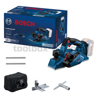 Акумулаторно ренде Bosch GHO 185-LI, 18 V, 185x151 мм Без батерия и зарядно устройство