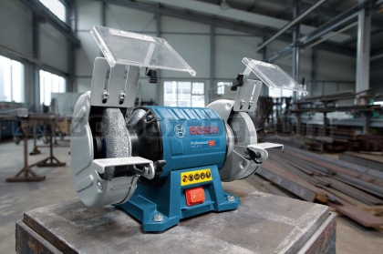 Шмиргел Bosch GBG 35-15 Professional, включващ 2 шлифовъчни диска