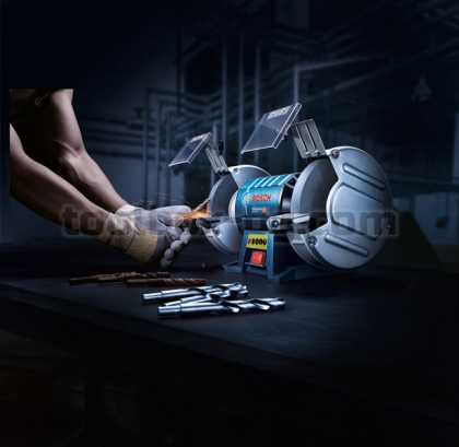 Шмиргел Bosch GBG 60-20 Professional, включващ 2 шлифовъчни диска
