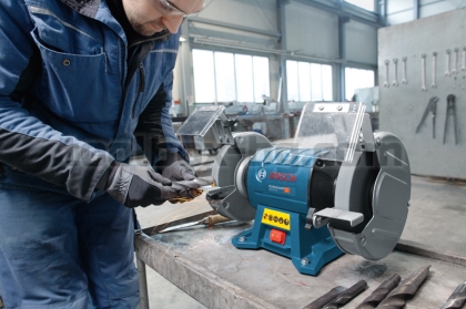 Шмиргел Bosch GBG 60-20 Professional, включващ 2 шлифовъчни диска