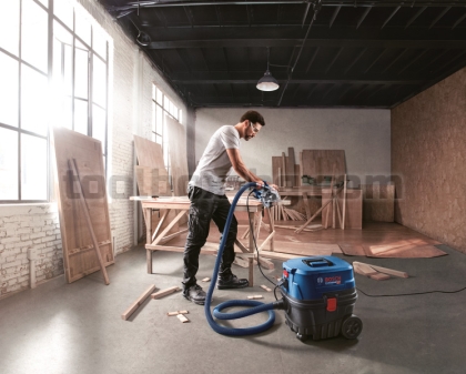 Прахосмукачка за мокро и сухо почистване Bosch GAS 12-25 PL, L-клас, 1250 вата, 25 литра