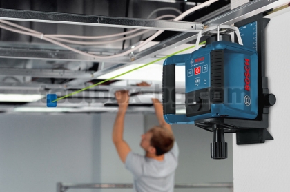 Ротационен лазер Bosch GRL 300 HVG 1 с включени батерии и зарядно устройство в куфар
