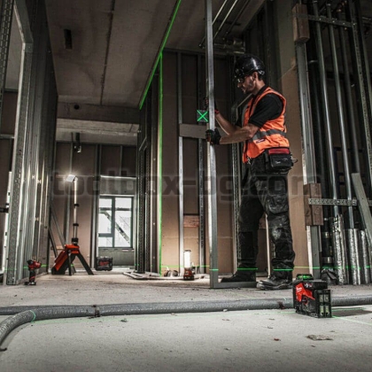 Milwaukee M123PLKIT-401P Комплект лазерен нивелир M12 със зелен 360° обхват
