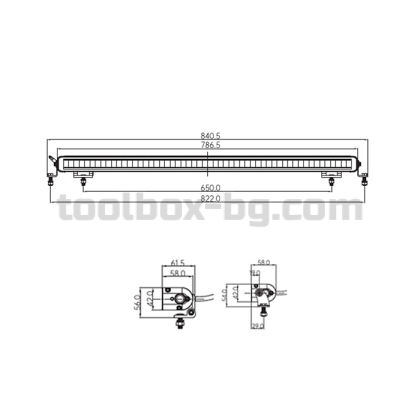 Лед бар 135W 31" 12-24V