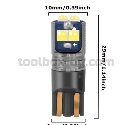 Диодни крушки 6SMD - 12/24V 2бр/к-т