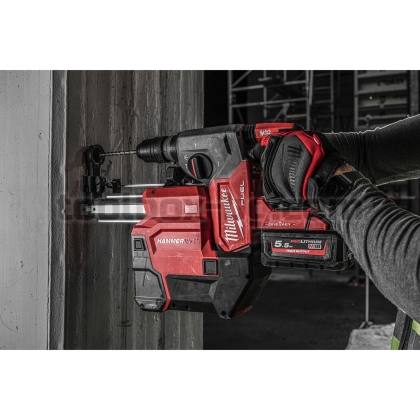 Перфоратор Milwaukee ONE KEY + Прахоуловител M18ONEFHXDEL-552C + 2х 5.5 Ah Батерии и Зарядно