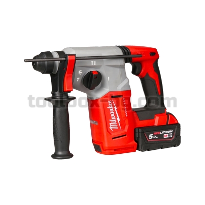 Перфоратор Milwaukee M18 BLH-502X, 2 x 5.0 Ah Батерии + Зарядно и Куфар HD