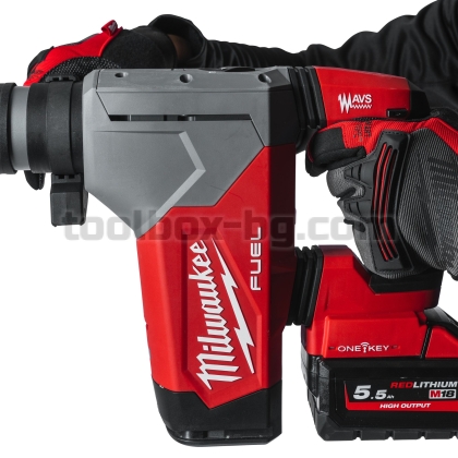 Перфоратор Milwaukee M18ONEFHP-0X, SDS-Plus, Без Батерия и Зарядно  в HD Куфар