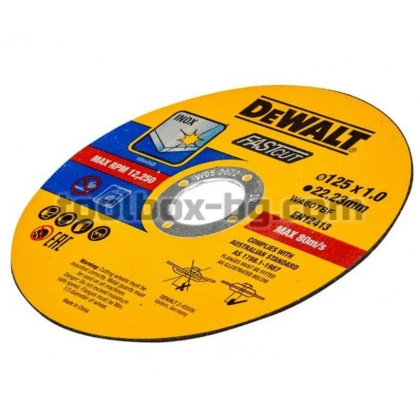 Диск за рязане от неръждаема стомана DeWALT