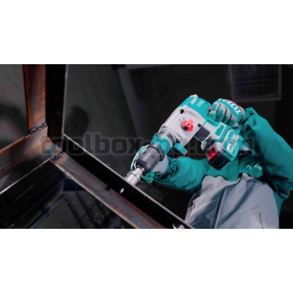 Акумулаторен Безчетков Перфоратор TOTAL INDUSTRIAL, SDS+, 2.5 J, 20 V, 2 x 4 Ah