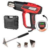 Пистолет за Горещ Въздух Raider Power Tools 2000W 2степ. LCD 5ак. куфар RD-HG28