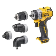 Акумулаторен Винтоверт Безчетков Dewalt DCD703NT 12 V, 4 Сменяеми Глави, Куфар T-STAK