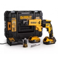 Акумулаторен Винтоверт за Гипскартон с Пълнител за Винтове на Ленти Dewalt DCF620P2K 18 V, 2 Батерии х 5 Ач, Куфар и Аксесоари