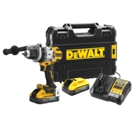 Акумулаторен Ударен Винтоверт Dewalt DCD1007H2T, 18 V, 169 Nm, с 2 Батерии POWERSTACK 5 Ah, Зарядно Устройство и Куфар