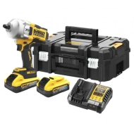 Акумулаторен Гайковерт Dewalt DCF961H2T, 18 V, 2372 Nm, 1/2" с 2 Батерии POWERSTACK, Зарядно и Куфар