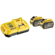 Комплект от Зарядно Устройство Dewalt + 2 Батерии XR и Flexvolt 