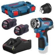 Акумулаторен винтоверт Bosch GSR 12V-35 FC 2x 3.0 Ah със зарядно устройство и приставка в Куфар L-BOXX