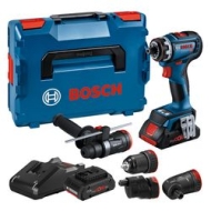 Акумулаторен винтоверт Bosch GSR 18V-90 FC, GFA 18-M/E/W/H 2x4.0 Ah + зарядно устройство и Куфар L-BOXX