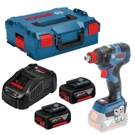 Акумулаторен ударен гайковерт Bosch GDX 18V-200 C, с 2 x 5.0 Ah батерии и зарядно устройство в Куфар L-BOXX