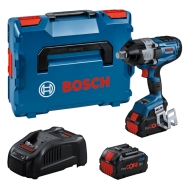 Акумулаторен ударен гайковерт Bosch GDS 18V-1600 HC, 3/4", 2x 8.0Ah, батерия и зарядно устройство в Куфар L-BOXX