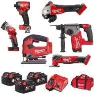 Milwaukee M18FPP6L3-503B 6-частичен M18 FUEL акумулаторен комплект