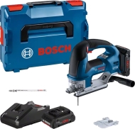 Акумулаторен прободен трион Bosch GST 18V-155 BC, 2x батерии ProCORE18V 4.0Ah, зарядно устройство и Куфар L-BOXX