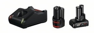 Комплект батерии Bosch 12V 1x 2.0 Ah + 1x 4.0 Ah + зарядно GAL 12V-40