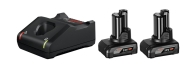 Комплект батерии Bosch 2x 6.0 Ah батерии + зарядно GAL 12V-40