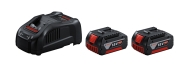 Комплект Bosch 18V  2 батерии GBA 18V 5.0 Ah + зарядно устройство GAL 1880 CV 