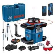 Ротационен лазерен нивелир Bosch GRL 600 CHV Jit-Kit с батерия и зарядно устройство в куфар